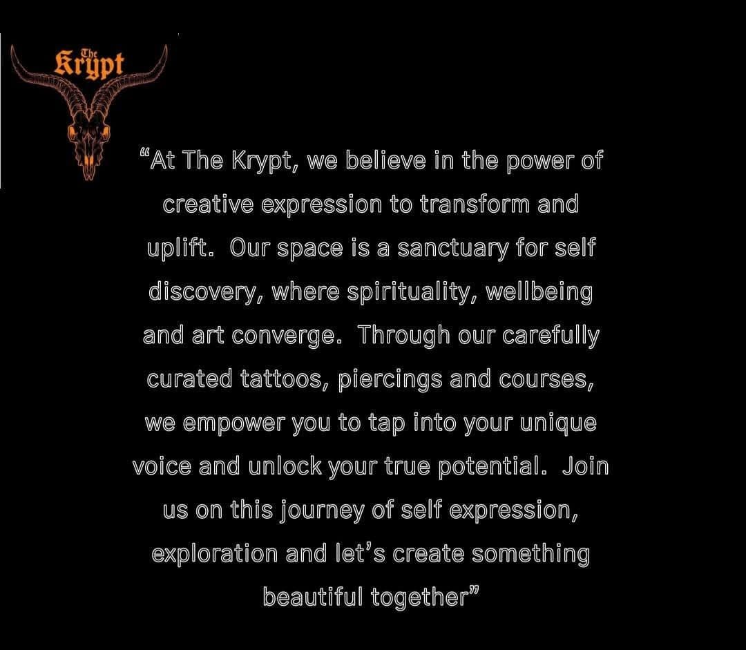 At The Krypt, we believe in the power of creative expression to transform and uplift
